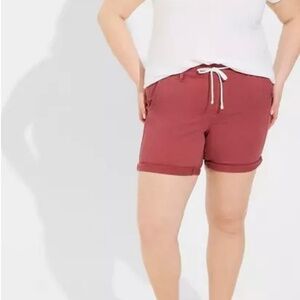 Torrid Tie Front Bermuda Shorts